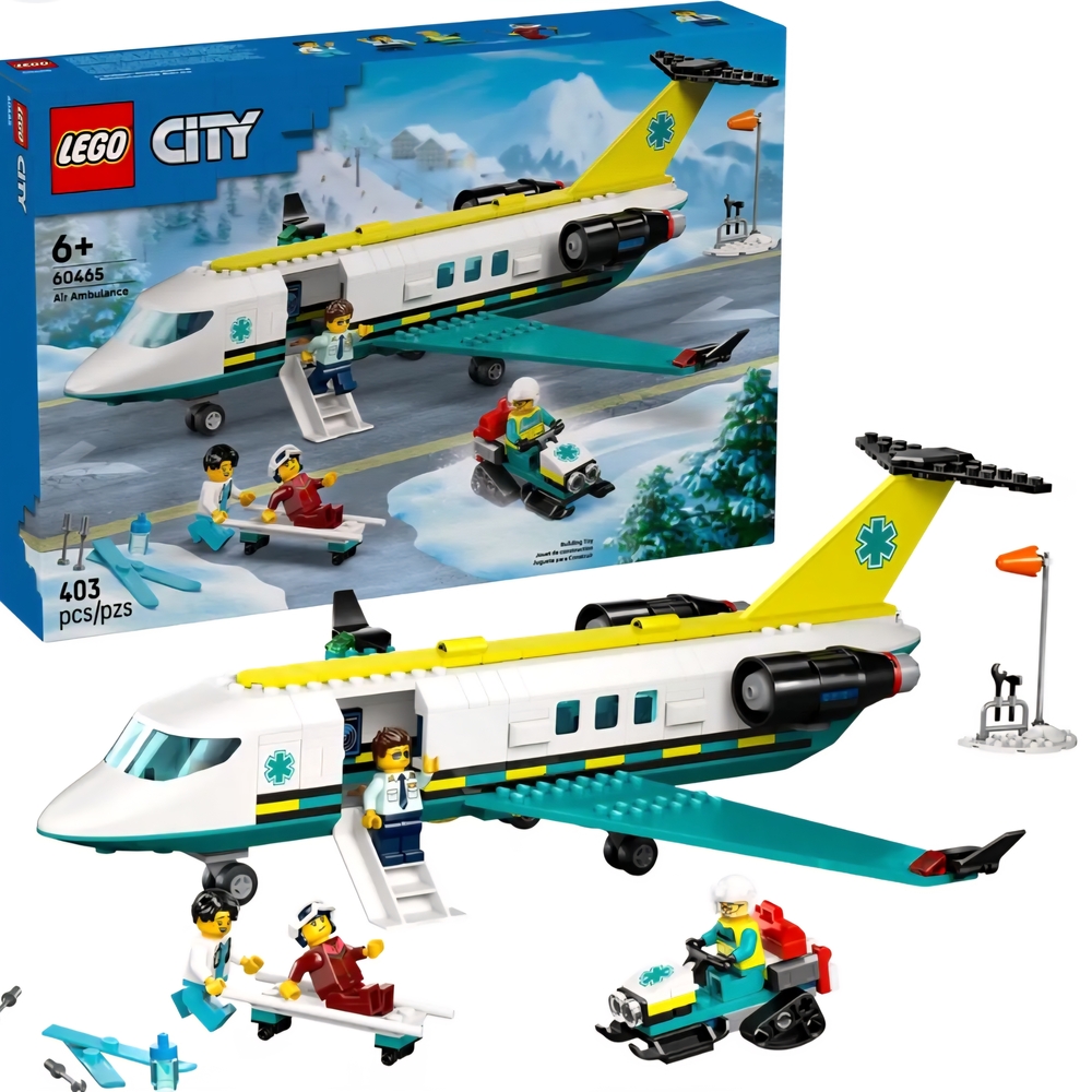 LEGO City Rescue Aircraft Set - White, Blue, Yellow